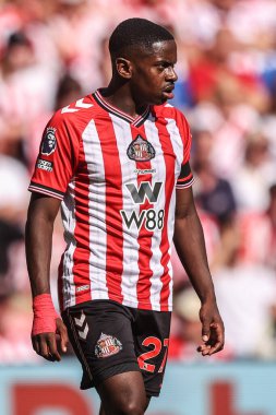 Sunderland 'dan Noah Sadiki Premier League maçı sırasında Sunderland - West Ham United Stadyumu, Sunderland, İngiltere, 16 Ağustos 2025