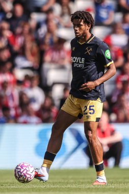 Jean-Clair Todibo West Ham United Premier Lig karşılaşmasında Sunderland-West Ham United Stadyumu, Sunderland, İngiltere, 16 Ağustos 2025