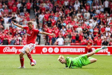 Nottingham Ormanı 'ndan Chris Wood Premier League maçında Nottingham Forest' a karşı Brentford City Ground, Nottingham, İngiltere 'de 17 Ağustos 2025' te 3-0 berabere kaldı.