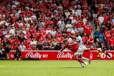 Nottingham Ormanı 'ndan Dan Ndoye Premier Lig maçında Nottingham Forest, Brentford' a karşı 17 Ağustos 2025 'te City Ground, Nottingham, İngiltere' de 2-0 berabere kaldı.