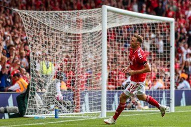 Nottingham Ormanı 'ndan Chris Wood Premier League maçında Nottingham Forest' a karşı Brentford City Ground, Nottingham, İngiltere 'de 17 Ağustos 202' de 3-0 berabere kaldı.