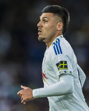 Leeds United takımından Jol Piroe Premier League maçında Leeds United Everton 'a karşı Elland Road, Leeds, İngiltere, 18 Ağustos 2025