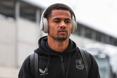 Everton 'dan Iliman Ndiaye, 18 Ağustos 2025' te İngiltere 'nin Leeds Road, Leeds, İngiltere' de oynanan Premier League maçında Everton 'a karşı Leeds United maçına geldi.