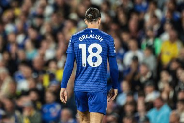 Everton 'dan Jack Grealish Premier League maçı sırasında Leeds United Everton' a karşı Elland Road, Leeds, İngiltere, 18 Ağustos 2025