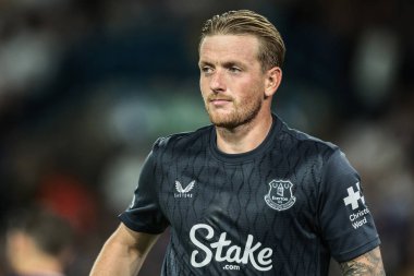Everton 'dan Jordan Pickford Premier League maçı sırasında Leeds United Everton' a karşı Elland Road, Leeds, İngiltere, 18 Ağustos 2025