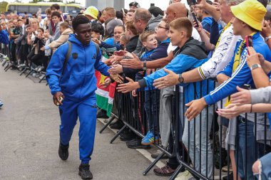 Leeds United takımından Wilfried Gnonto, 18 Ağustos 2025 'te İngiltere' nin Leeds Road kentinde oynanan Premier League maçında Everton 'a karşı Leeds United maçına geldi.