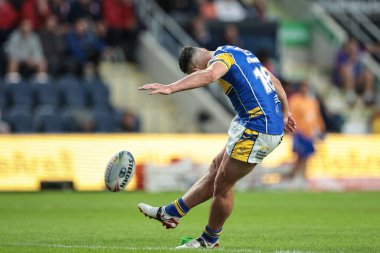 Leeds Rhinos 'tan Jake Connor, Betfred Süper Lig 23. Maçı' nda Leeds Rhinos 'a karşı Hull KR maçında, Headingley Stadyumu, Leeds, İngiltere' de 21 Ağustos 2025 'te gol attı.