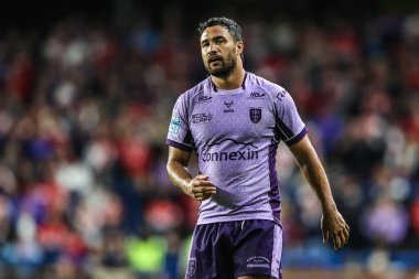 Hull KR takımından Peta Hiku, Betfred Süper Ligi 23. raundunda Leeds Rhinos 'a karşı Hull KR maçı sırasında Headingley Stadyumu, Leeds, Birleşik Krallık' ta 21 Ağustos 2025 'te oynanmıştır.