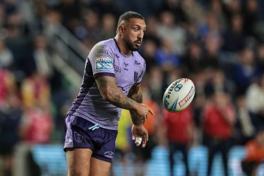 Hull KR 'dan Elliot Minchella, Betfred Süper Ligi 23. Maç Leeds Rhinos-Hull KR maçında topla birlikte Headingley Stadyumu, Leeds, İngiltere, 21 Ağustos 2025