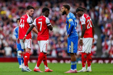 Arsenal takımından Bukayo Saka, 23 Ağustos 2025 'te Londra' daki Emirates Stadyumu 'nda oynanan Premier League maçında sakatlandı.