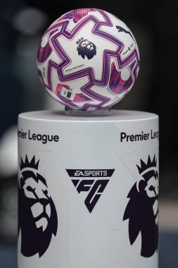 Premier League Puma maçında Manchester City Tottenham Hotspur 'a karşı 23 Ağustos 2025' te Etihad Stadyumu, Manchester 'da oynanan Premier League maçında top.