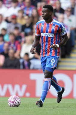 Kristal Saray 'dan Marc Guhi Premier Lig maçı sırasında Nottingham Ormanı' na karşı Kristal Saray, Selhurst Park, Londra, 24 Ağustos 2025