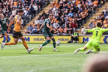 Blackburn Rovers takımından Ryan Hedges, 23 Ağustos 2025 'te MKM Stadyumu' nda oynanan Hull City ve Blackburn Rovers maçında 0-1 berabere kaldı.