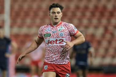Leigh Leoparları 'ndan Lachlan Lam, Betfred Süper Lig 23. Raundunda Leigh Leopards, Salford Red Devils' e karşı Leigh Spor Köyü, Leigh, İngiltere, 22 Ağustos 2025