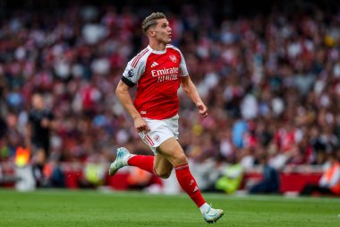 Arsenal 'den Viktor Gyokeres, 23 Ağustos 2025' te Birleşik Krallık, Londra 'daki Emirates Stadyumu' nda oynanan Premier League maçında Leeds United 'a karşı oynuyor.