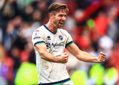 Millwall 'dan Ryan Leonard, 23 Ağustos 2025' te Bramall Lane, Sheffield, İngiltere 'de Sheffield United ile Millwall arasındaki Sky Bet Şampiyonası maçını kutluyor.