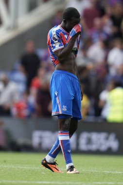 Kristal Saray 'dan Tyrick Mitchell Premier Lig maçı sırasında Nottingham Ormanı' na karşı Selhurst Park, Londra, 24 Ağustos 2025