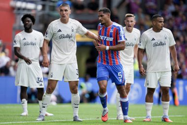 Premier Lig maçı sırasında Kristal Saray, Nottingham Ormanı 'na karşı Selhurst Park, Londra, 24 Ağustos 2025