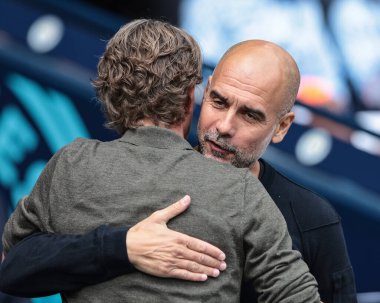 Manchester City 'nin büyük teknik direktörü Thomas Frank Tottenham Hotspur Premier Lig karşılaşmasında Manchester City Tottenham Hotspur' a karşı Etihad Stadyumu, Manchester, İngiltere, 23 Ağustos 2025