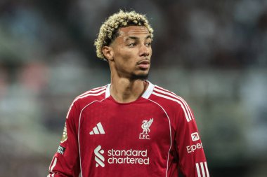 Liverpool 'dan Hugo Ekitike Premier Lig maçı sırasında Newcastle United ile Liverpool arasındaki St.James' s Park, Newcastle, İngiltere, 25 Ağustos 2025