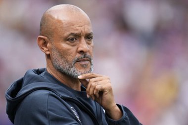 Nuno Espirito Santo Premier League maçı sırasında Nottingham Ormanı Müdürü Kristal Saray, Nottingham Ormanı 'na karşı Selhurst Park, Londra, 24 Ağustos 2025