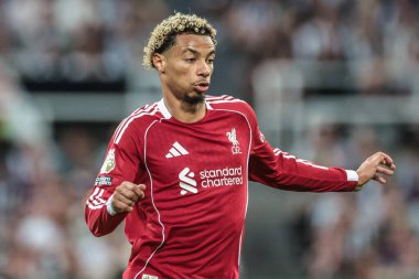 Liverpool 'dan Hugo Ekitike Premier Lig maçı sırasında Newcastle United ile Liverpool arasındaki St.James' s Park, Newcastle, İngiltere, 25 Ağustos 2025