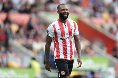 Brentford 'dan Igor Thiago Premier League maçı sırasında Brentford, Aston Villa' ya karşı Gtech Community Stadyumu, Londra, 23 Ağustos 2025