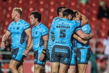 Hull FC 'den Davy Litten, 22 Ağustos 2025' te İngiltere 'nin St Helens-Hull Stadyumu' nda oynanan 23.