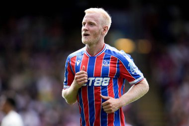 Kristal Saray 'dan Will Hughes Premier Lig maçı sırasında Nottingham Ormanı' na karşı Kristal Saray, Selhurst Park, Londra, 24 Ağustos 2025