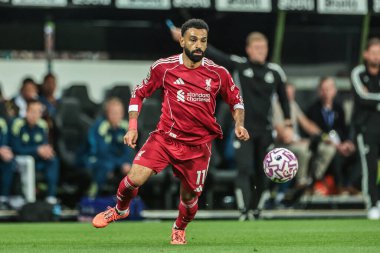 Liverpool 'dan Muhammed Salah, 25 Ağustos 2025' te İngiltere 'de St. James' s Park 'ta oynanan Premier League maçı sırasında Liverpool' a karşı maç yaptı.