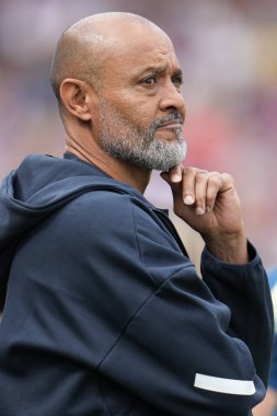 Nuno Espirito Santo Premier League maçı sırasında Nottingham Ormanı Müdürü Kristal Saray, Nottingham Ormanı 'na karşı Selhurst Park, Londra, 24 Ağustos 2025