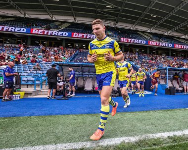 Warrington Wolves takımından George Williams 24 Ağustos 2025 'te İngiltere' nin Huddersfield Stadyumu 'nda oynanan 23. Betfred Süper Lig karşılaşmasında Huddersfield Giants ve Warrington Wolves maçına çıkıyor.