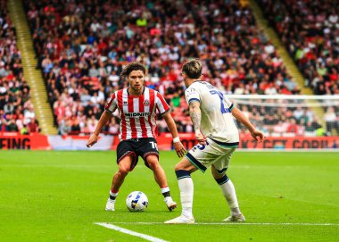 Sheffield United takımından Callum O 'Hare, 23 Ağustos 2025' te Bramall Lane, Sheffield, Birleşik Krallık 'ta Sheffield United' a karşı oynanan Gökyüzü İddia Şampiyonası maçında maç yapıyor.