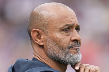 Nuno Espirito Santo Premier League maçı sırasında Nottingham Ormanı Müdürü Kristal Saray, Nottingham Ormanı 'na karşı Selhurst Park, Londra, 24 Ağustos 2025