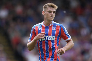 Kristal Saray 'dan Justin Devenny Premier Lig maçı sırasında Kristal Saray, Nottingham Ormanı' na karşı Selhurst Park, Londra, 24 Ağustos 2025