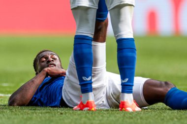 Everton 'dan Tim Iroegbunam, 24 Ağustos 2025' te İngiltere 'nin Liverpool kentinde oynanan Premier League maçında Everton, Brighton ve Hove Albion maçında sakatlandı.