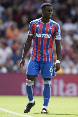 Kristal Saray 'dan Marc Guhi Premier Lig maçı sırasında Nottingham Ormanı' na karşı Kristal Saray, Selhurst Park, Londra, 24 Ağustos 2025