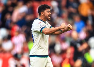 Millwall 'dan Massimo Luongo, 23 Ağustos 2025' te Sheffield United 'ın Bramall Lane, Sheffield, İngiltere' de Millwall 'a karşı oynadığı Gökyüzü İddia Şampiyonası maçını kutluyor.
