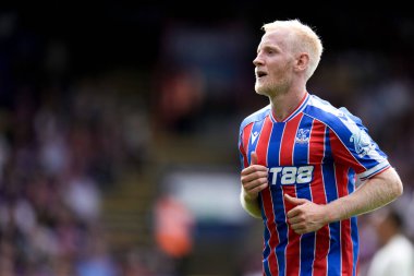 Kristal Saray 'dan Will Hughes Premier Lig maçı sırasında Nottingham Ormanı' na karşı Kristal Saray, Selhurst Park, Londra, 24 Ağustos 2025
