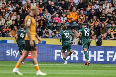 Blackburn Rovers takımından Todd Cantwell, 23 Ağustos 2025 'te MKM Stadyumu' nda oynanan Hull City ve Blackburn Rovers maçında 0-3 'lük galibiyet golünü kutluyor.