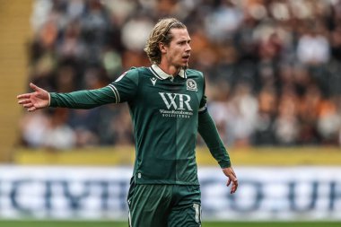 Blackburn Rovers takımından Todd Cantwell, 21 Ağustos 2025 'te Hull City ve Blackburn Rovers maçında MKM Stadyumu' nda karşılaşacak.