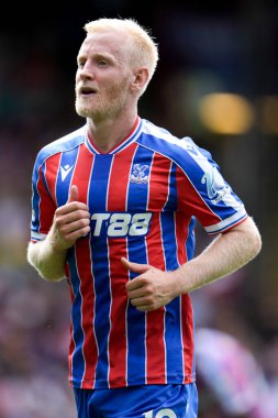 Kristal Saray 'dan Will Hughes Premier Lig maçı sırasında Nottingham Ormanı' na karşı Kristal Saray, Selhurst Park, Londra, 24 Ağustos 2025