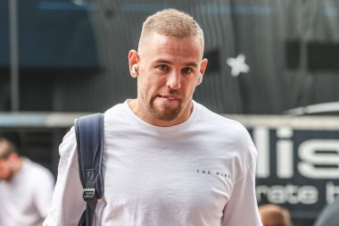 Warrington Wolves takımından Matt Dufty, 23. Betfred Süper Lig karşılaşmasında Huddersfield Giants ile Warrington Wolves arasında 24 Ağustos 2025 'te Accu Stadyumu' nda karşılaşacak.