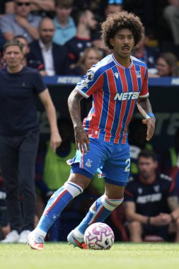 Kristal Saray 'dan Chris Richards Premier Lig maçı sırasında Kristal Saray, Nottingham Ormanı' na karşı Selhurst Park, Londra, 24 Ağustos 2025