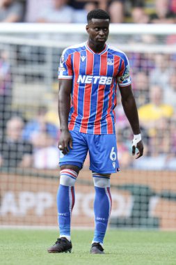 Kristal Saray 'dan Marc Guhi Premier Lig maçı sırasında Nottingham Ormanı' na karşı Kristal Saray, Selhurst Park, Londra, 24 Ağustos 2025