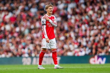 Arsenal 'den Martin Odegaard, 23 Ağustos 2025' te Londra 'daki Emirates Stadyumu' nda oynanan Premier League maçında sahadan sakatlandı.