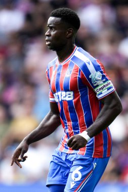 Kristal Saray 'dan Marc Guhi Premier Lig maçı sırasında Nottingham Ormanı' na karşı Kristal Saray, Selhurst Park, Londra, 24 Ağustos 2025