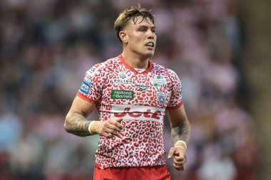 Leigh Leoparları 'ndan Keanan Brand, Betfred Süper Lig 23. Raundunda Leigh Leopards, Salford Red Devils' e karşı Leigh Spor Köyü, Leigh, İngiltere, 22 Ağustos 2025