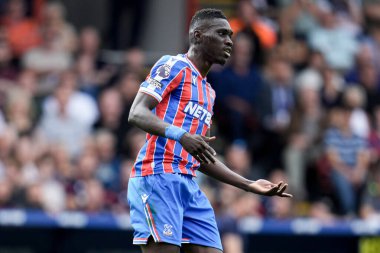 Kristal Saray 'dan Ismala Sarr Premier Lig maçı sırasında Kristal Saray, Nottingham Ormanı' na karşı Selhurst Park, Londra, Birleşik Krallık, 24 Ağustos 2025