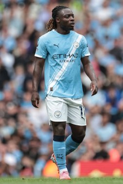 Manchester City 'nin Tottenham Hotspur' a karşı oynadığı Premier League maçında Manchester City 'den Jeremy Doku, Etihad Stadyumu, Manchester, İngiltere, 23 Ağustos 2025
